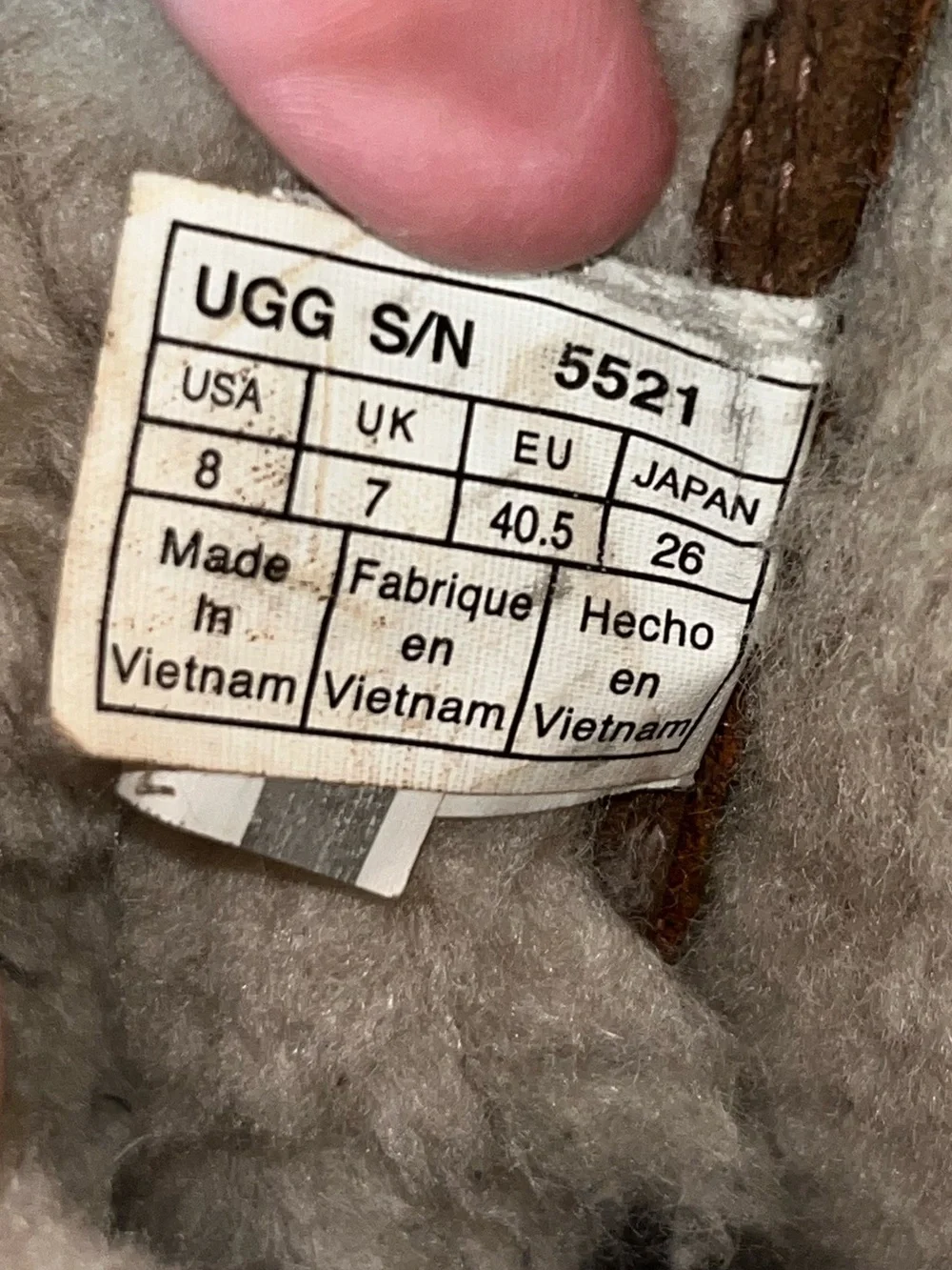 UGG Men’s Butte Leather Snow Boots Size 8